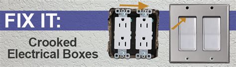 crooked outlet cover repair